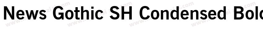 News Gothic SH Condensed Bold字体转换